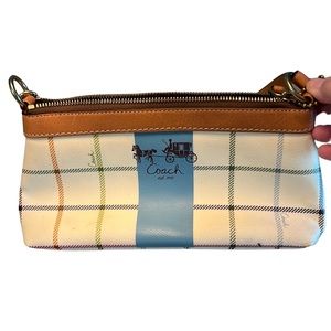 Authenti Coach Heritage Stripe Mini Bag